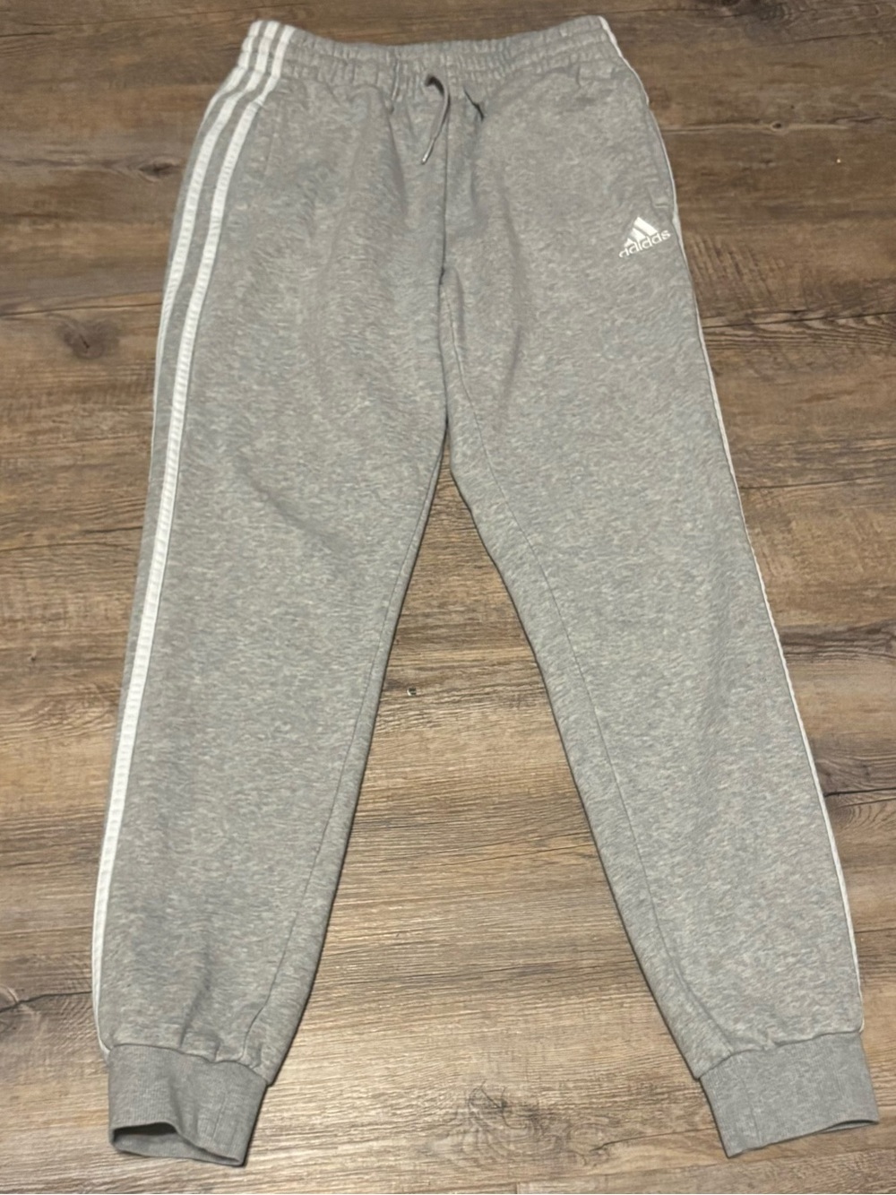 Adidas Women’s Gray 3-Stripe Jogger Sweatpants